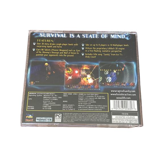 Sanity Aikens Artifacts pc game 1999 y2k fox interactive video game - Picture 2 of 3